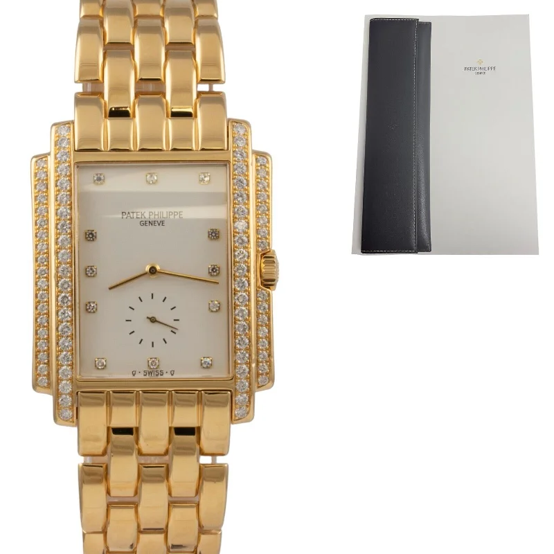 Unisex watch care tips -Patek Philippe Gondolo 18k Yellow Gold Diamond Manual 5025/1J 5025 Watch 1995