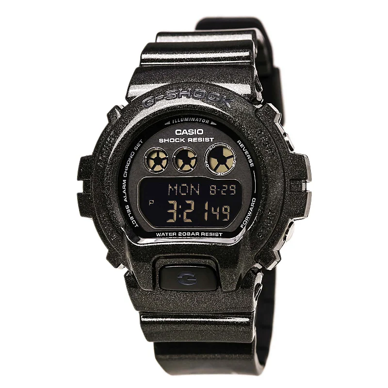 Unisex watch Western vibe -Casio Women's G-Shock S Series Digital Black Dial Black Strap Chrono Alarm Dive Watch | GMDS6900SM-1