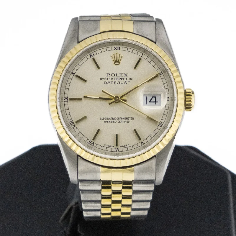 Unisex watch custom options -1996 Rolex Datejust 36mm in Stainless Steel and 18K Yellow Gold Jubilee - 16233