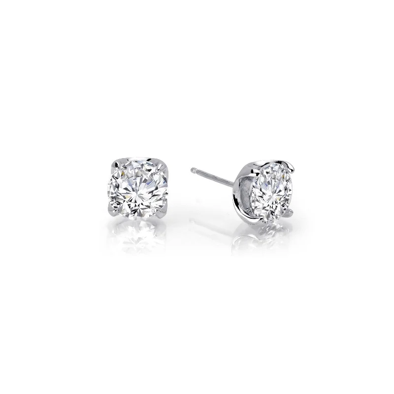 Ladies Earrings Brushed -Lafonn Simulated Diamond 1.60ct Stud Earrings E0103CLP