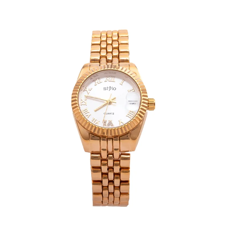 Unisex watch nylon design -Golden Ladies Watch J33465