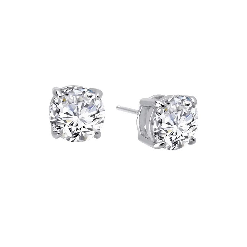 Ladies Earrings Monogram -Lafonn Simulated Diamond 8.00ct Stud Earrings E0112CLP