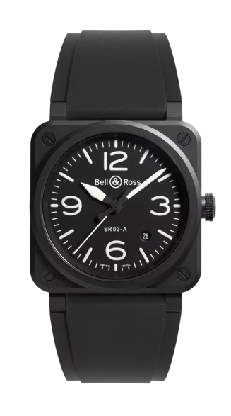 Unisex watch daily wear -Bell & Ross BR03 Matte Black 41mm Automatic Watch