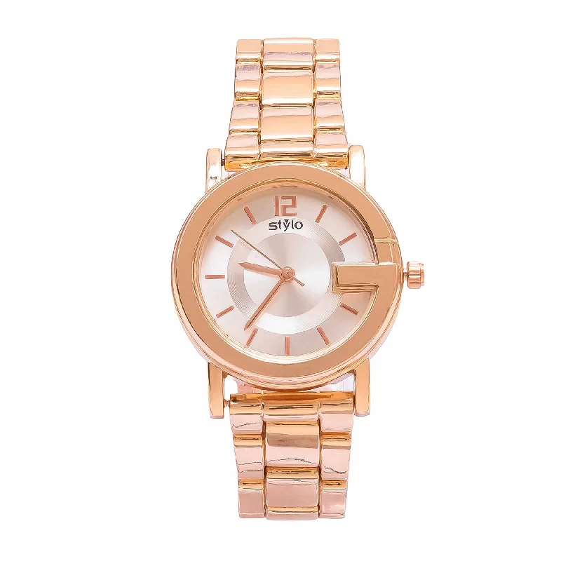 Unisex watch Korean aesthetic -Copper Ladies Watch J33480