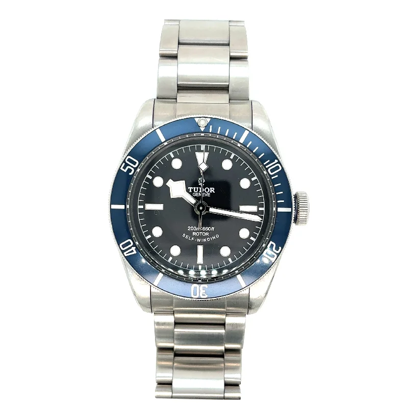 Unisex watch office style -TUDOR BLACK BAY BLUE