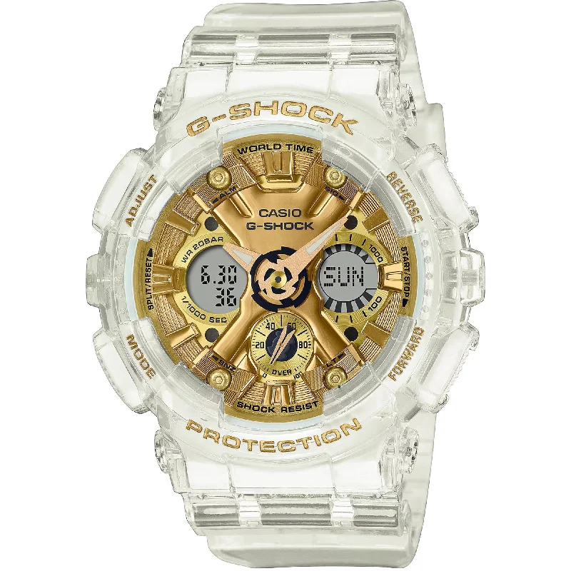 Unisex watch authenticity check -Casio Women's Watch - G-Shock Alarm White Resin Strap Analog-Digital | GMAS120SG-7A