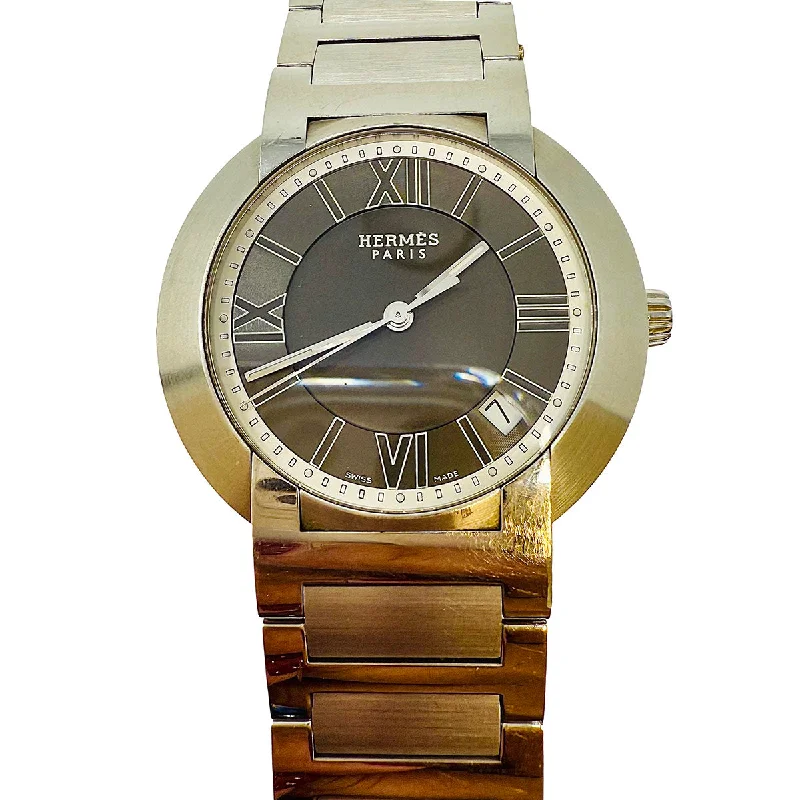 Unisex watch silver tone -Hermes Stainless Steel Watch