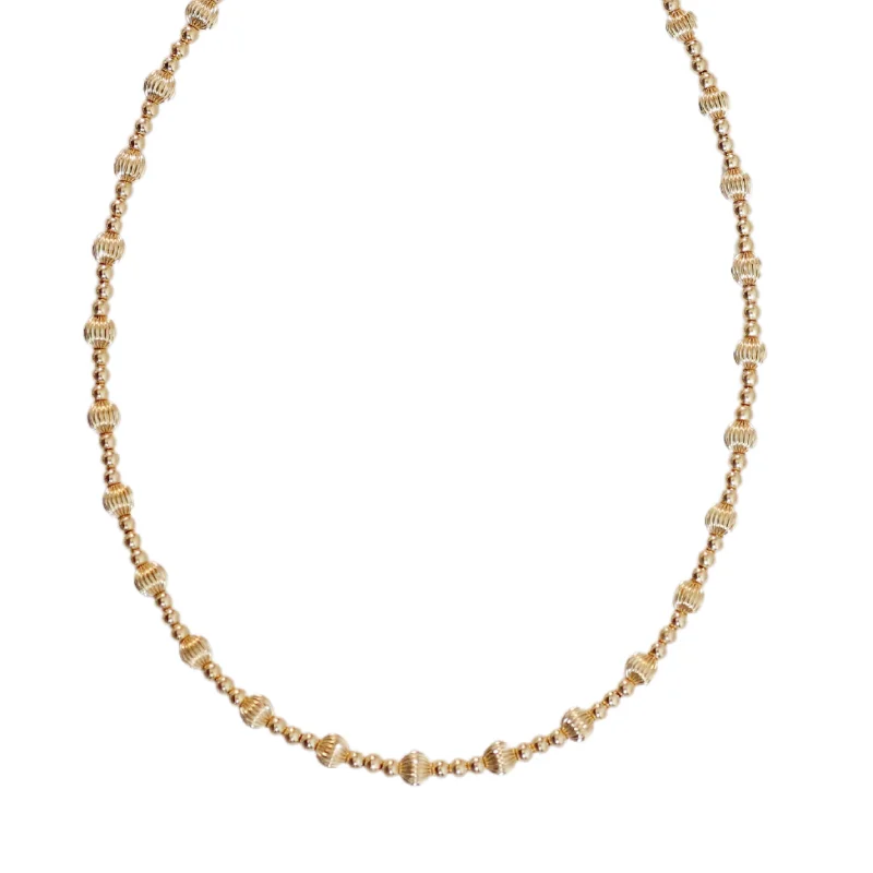 Heart pendant necklaces for women-"LONDON" 14k gold-filled beaded Choker/Necklace