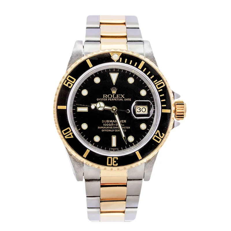 Unisex watch brand legacy -Rolex Submariner Two-tone 40mm Estate Watch -16613