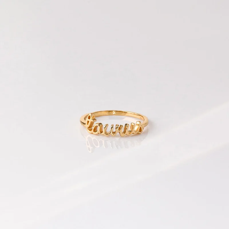 Sparkling rings for women-Taurus Gold Ring