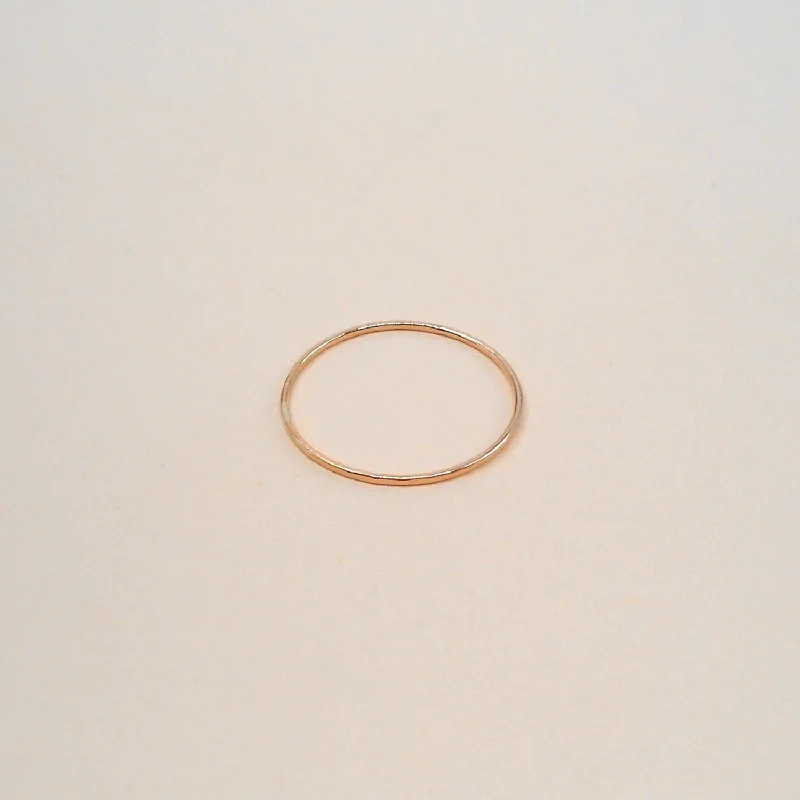 Chunky gold rings for women-Hammered Rings