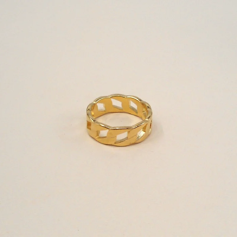 Textured rings for women-Carrie Chain Ring