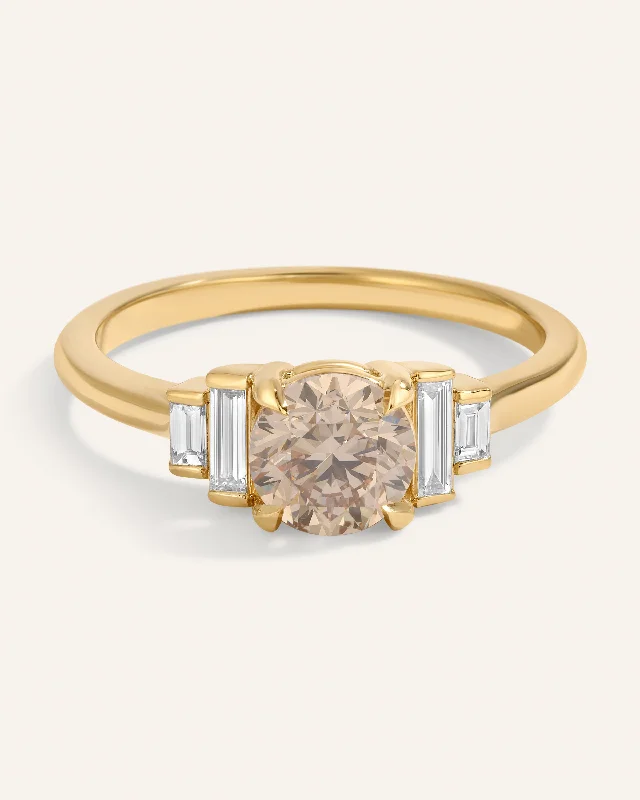 Trendy gemstone rings for women-Chiara Ring