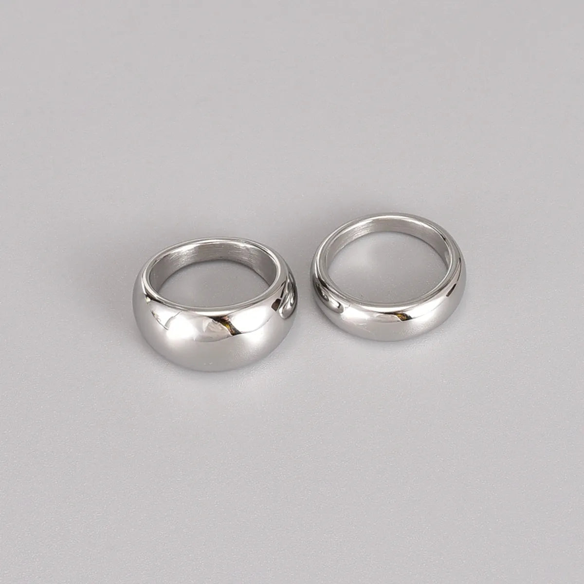 Big rings for women-Fashion Solid Color Titanium Steel Plating Rings