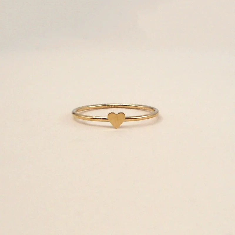 Adjustable rings for women-Mini Heart Ring Wholesale