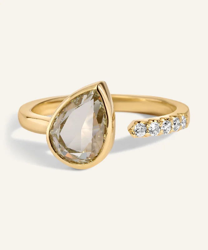 Artistic engagement rings for women-Arlo Ring