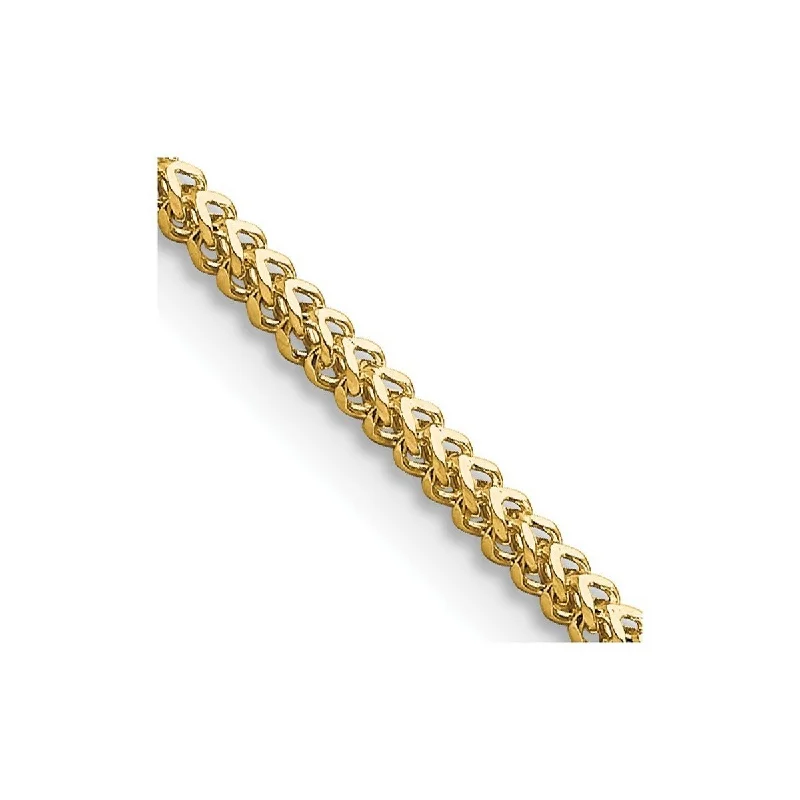 Ladies Bangles Minimalist -Curata 14k 1.4mm Franco Chain Bracelet