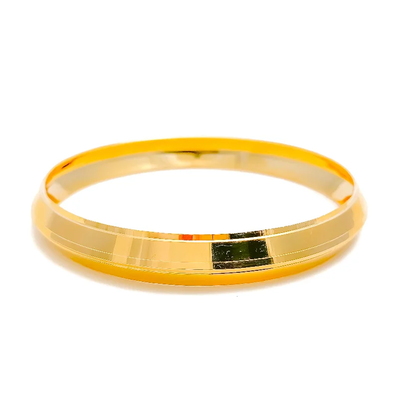 Ladies Bangles Party -Bright Classic Men's 22k Gold Bangle