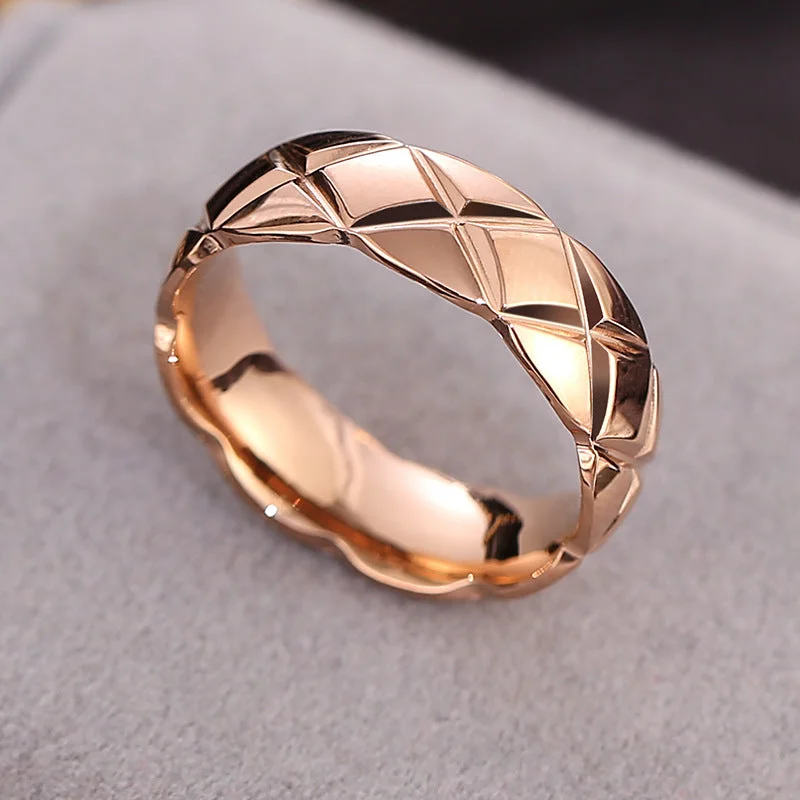 6mm Diamond Rose Gold