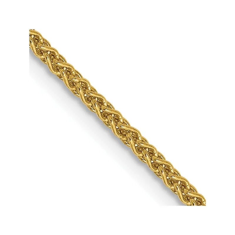 Ladies Bangles Flower -Curata 14k Yellow Gold 1.65mm Solid Polished Spiga Chain Bracelet 7 Inch Lobster Claw