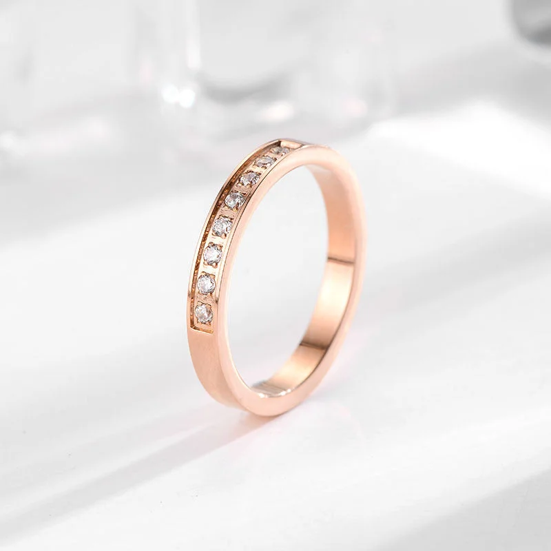 Eight Diamond Rose Gold