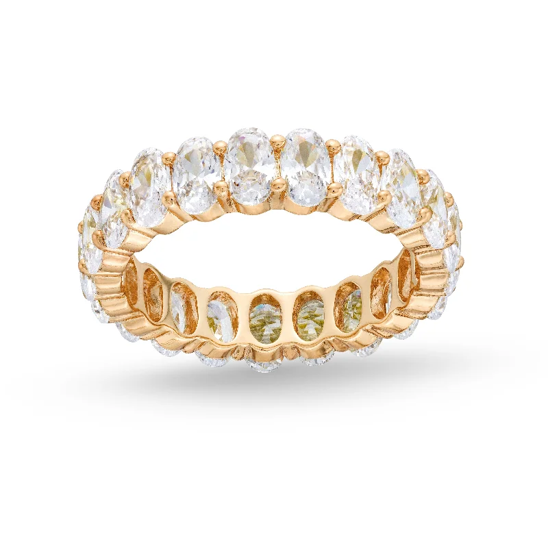 Classic rings for women-Emily Ring in Gold & Clear