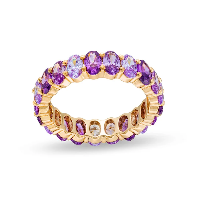 Boho rings for women-Emily Ring in Purple