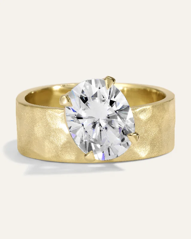 Artistic engagement rings for women-Moissanite Maribel Ring